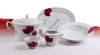 18 darabos Rotberg porcelán készlet, pipacs dekorral
