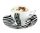 Rotberg porcelán kávéskészlet, zebra dekorral 6 db