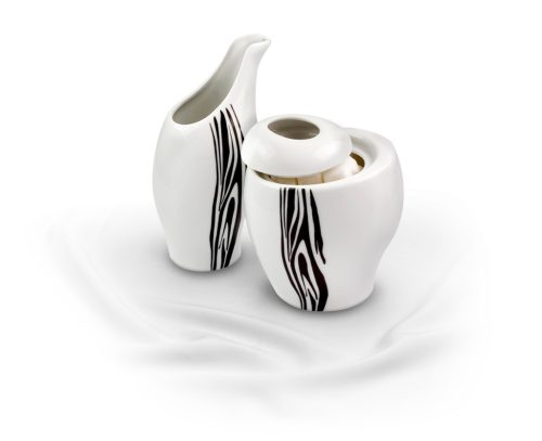 Rotberg porcelán cukortartó, zebra dekorral