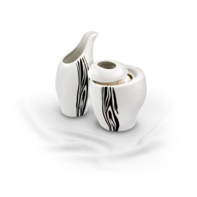 Rotberg porcelán tejszínkiöntő zebra dekorral