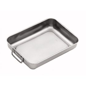 Rozsdamentes acél tepsi, sütőedény 30 cm