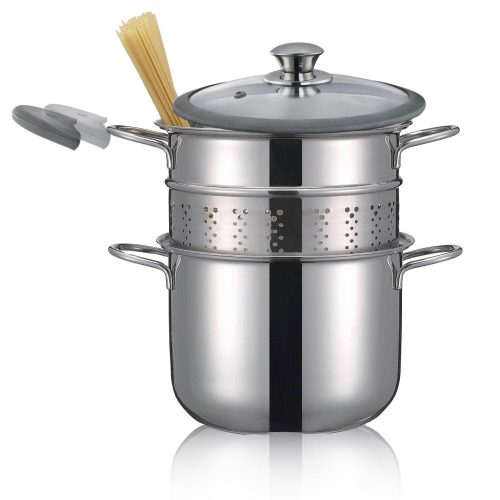 Prémium inox tésztafőző fazék, kiemelhető betéttel 20 cm