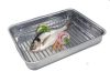 Rozsdamentes acél tepsi dupla magasságú grillráccsal 35 cm