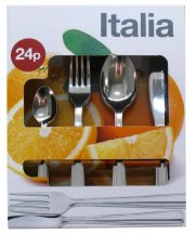   Italia 24 db-os evőeszköz készlet , színes papírdobozban