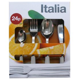   Italia 24 db-os evőeszköz készlet , színes papírdobozban