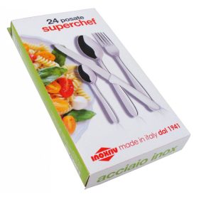   Superchef 24 részes evőeszközkészlet pizzavágó/bifsztek késsel