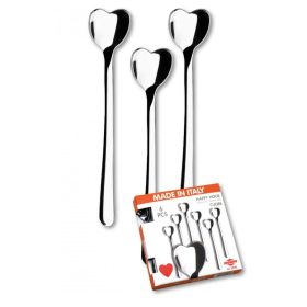 Szív alakú kiskanál 6 db "Cuore"
